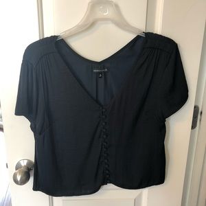 Black button down shirt